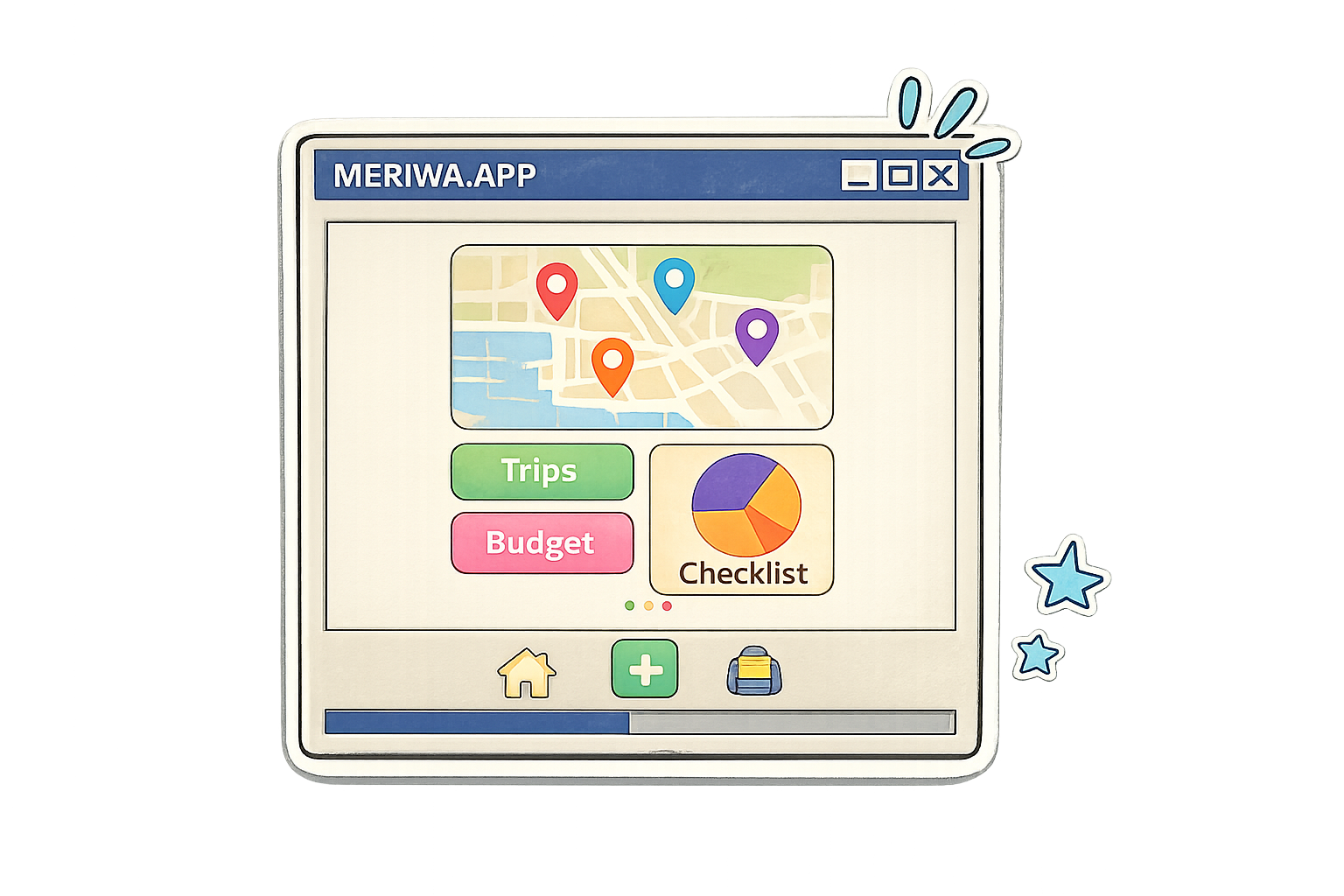 Travel app sticker project